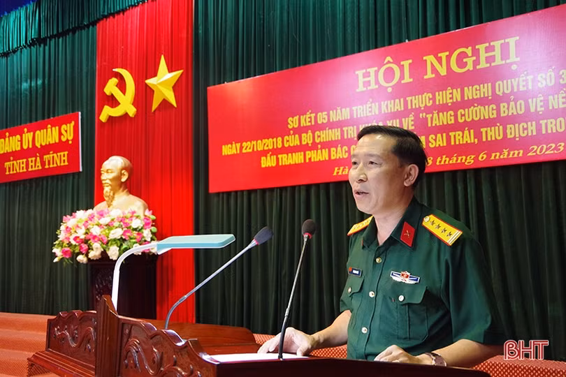 Đảng ủy Quân sự tỉnh đẩy mạnh đấu tranh với các quan điểm sai trái, thù địch