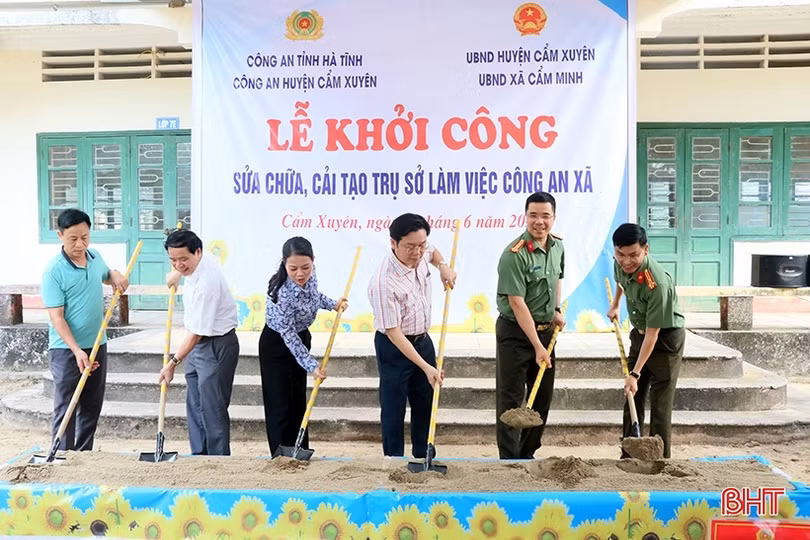 Nâng cấp 10 trụ sở công an xã ở Cẩm Xuyên