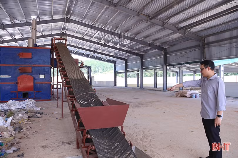 Vận hành thử khu xử lý chất thải rắn tập trung huyện Hương Khê trong tháng 6