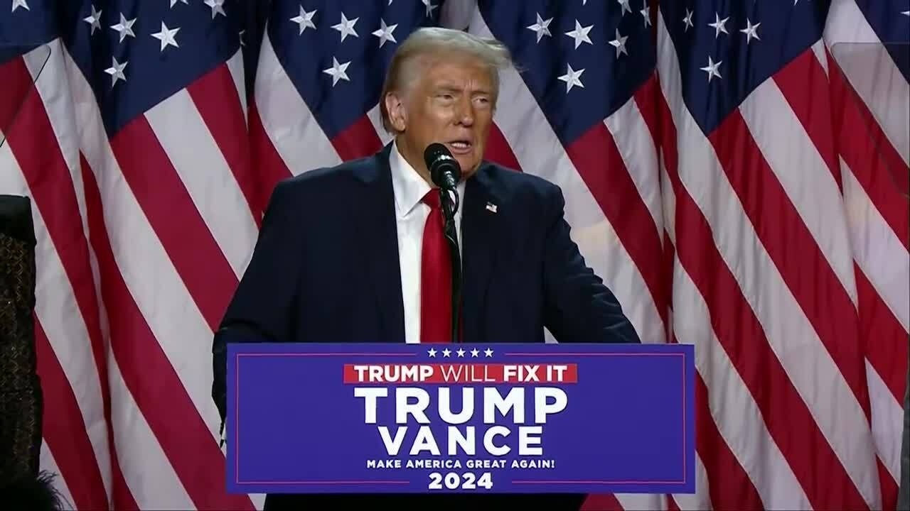 Bài phát biểu chiến thắng của ông Trump tại Florida ngày 6/11. Video: Fox News