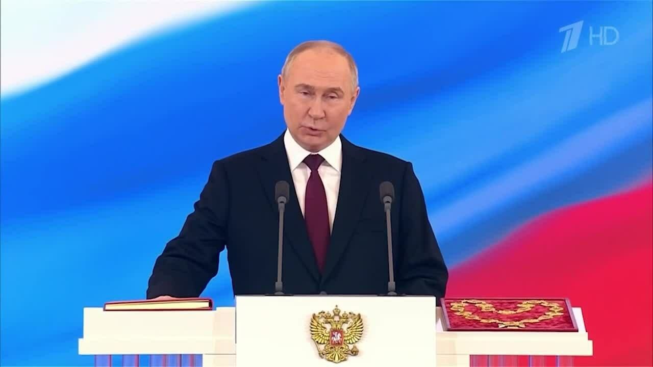 Ông Putin tuyên thệ nhậm chức lần thứ 5 tại Điện Kremlin. Video: RIA Novosti