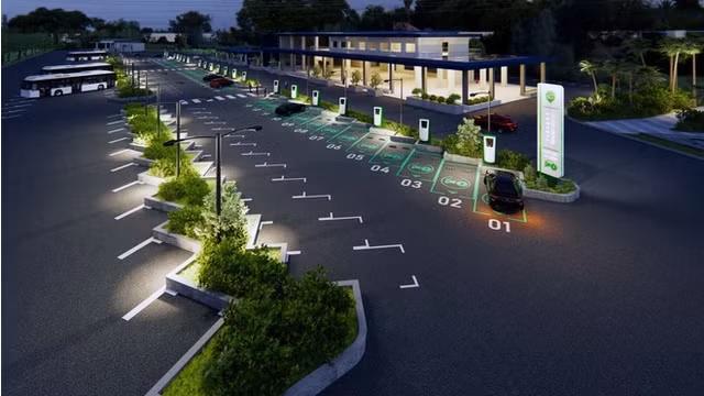 Cận cảnh những trạm sạc nhanh đầu tiên cho ô tô điện VinFast tại Việt Nam