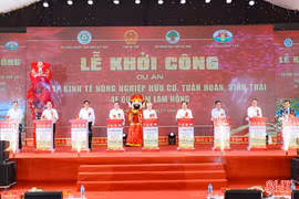 Khởi công Tổ hợp kinh tế nông nghiệp hữu cơ tuần hoàn, sinh thái 4F Quế Lâm Lam Hồng 