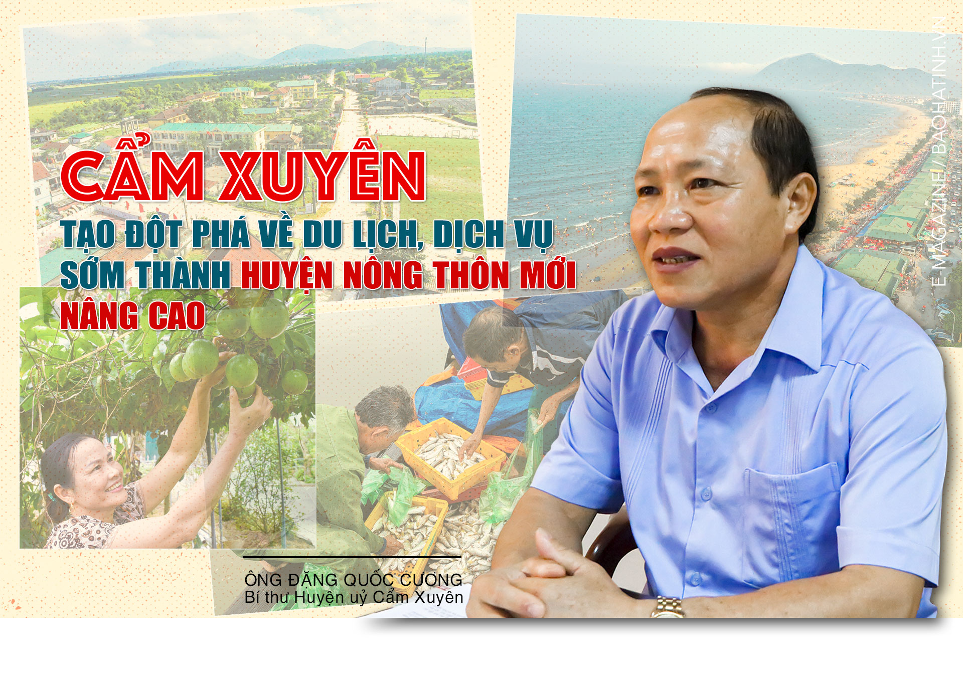 Cẩm Xuyên tạo đột phá về du lịch, dịch vụ, sớm thành huyện nông thôn mới nâng cao
