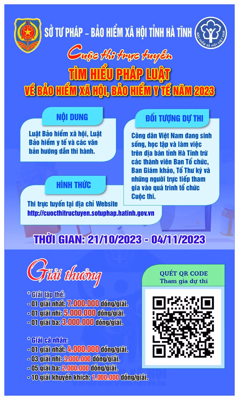Thể lệ Cuộc thi “Tìm hiểu pháp luật về bảo hiểm xã hội, bảo hiểm y tế”