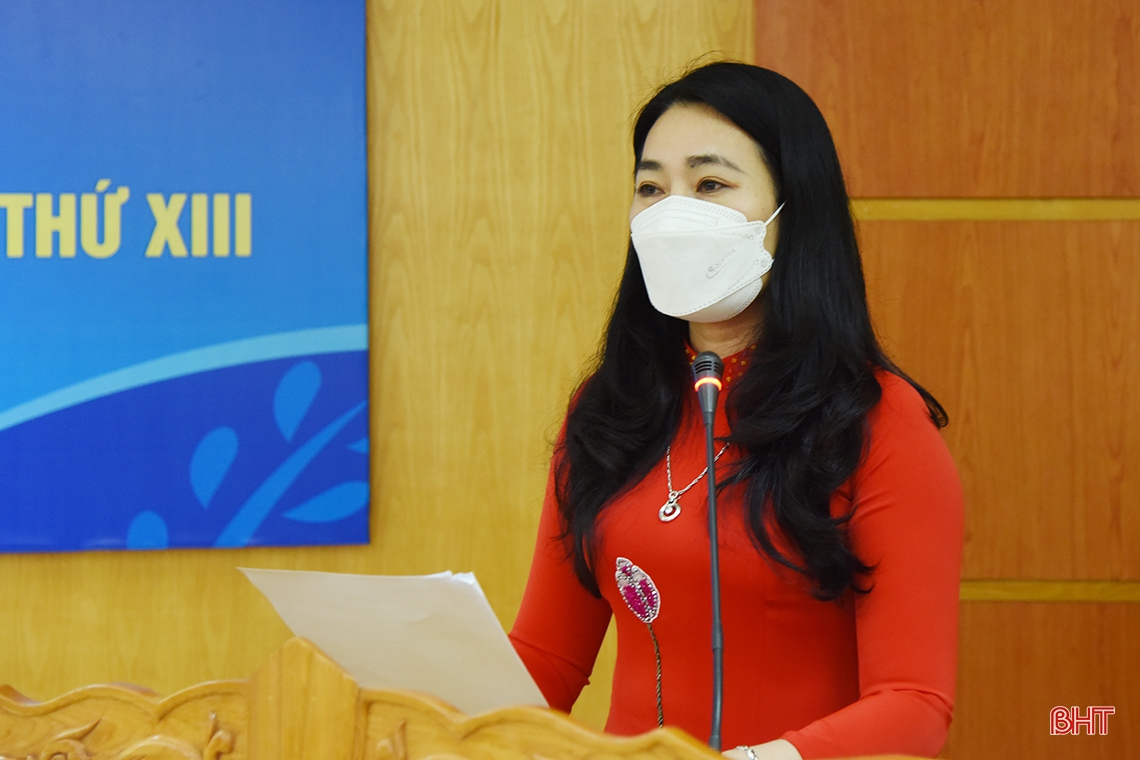 Gặp mặt đoàn đại biểu Hà Tĩnh dự Đại hội đại biểu Phụ nữ toàn quốc lần thứ XIII