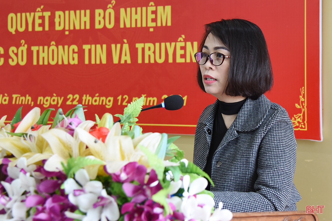 Ông Đậu Tùng Lâm giữ chức Giám đốc Sở Thông tin và Truyền thông Hà Tĩnh