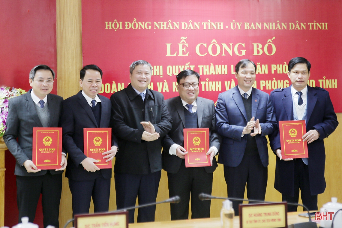 Hà Tĩnh thành lập Văn phòng Đoàn ĐBQH và HĐND tỉnh, Văn phòng UBND tỉnh