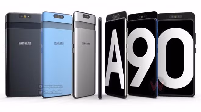 Galaxy A90 sẽ có camera trượt xoay đầu tiên
