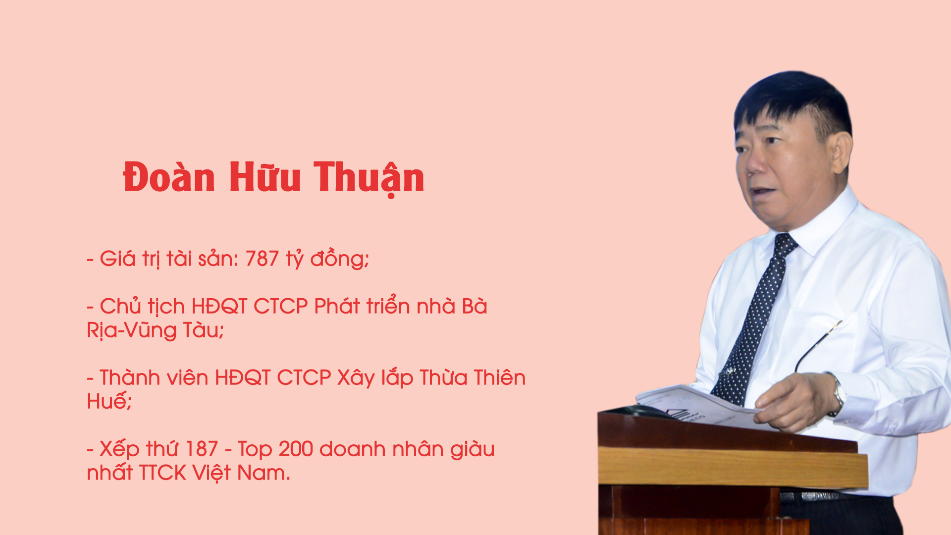 5 tỷ phú quê Hà Tĩnh trong top 200 doanh nhân giàu nhất TTCK Việt Nam 2021 là ai?