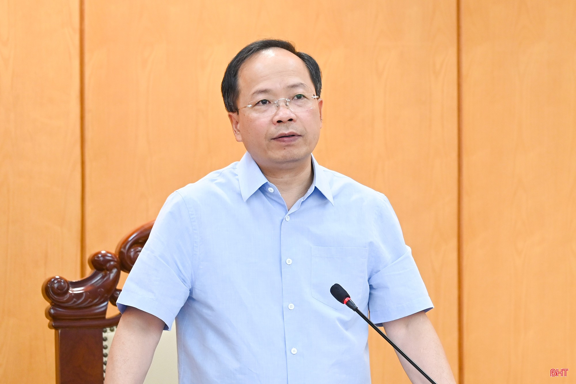 Đồng chí Nguyễn Duy Lâm - Ủy viên Trung ương Đảng, Bí thư Tỉnh ủy, Trưởng đoàn ĐBQH tỉnh kết luận hội nghị.