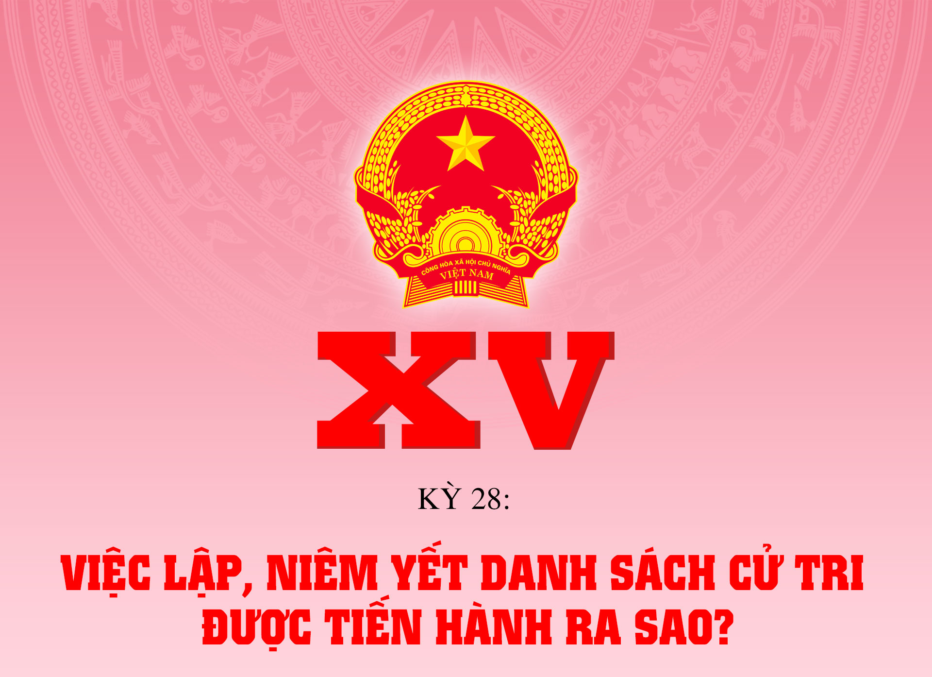 Việc lập, niêm yết danh sách cử tri được tiến hành ra sao?