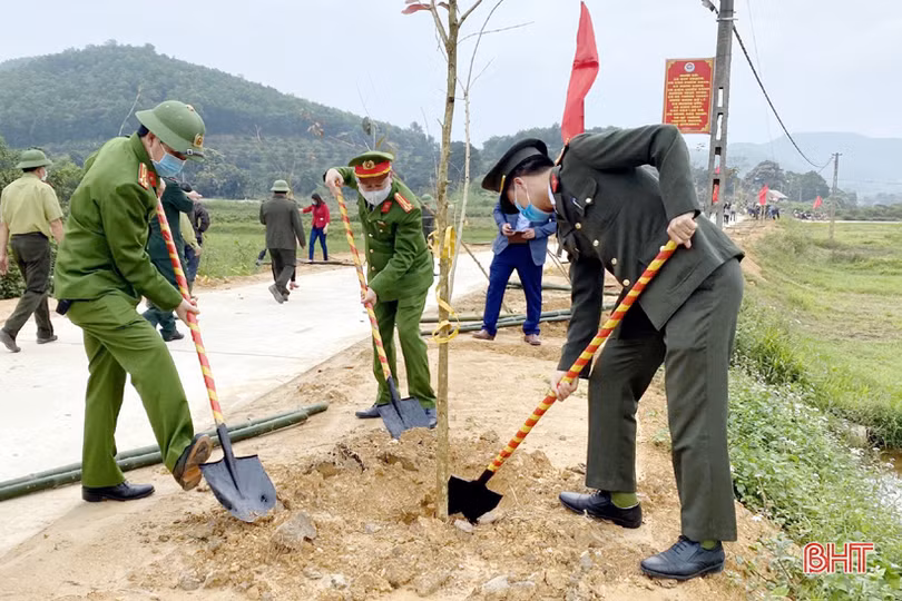 Mùa xuân, người người nô nức trồng cây