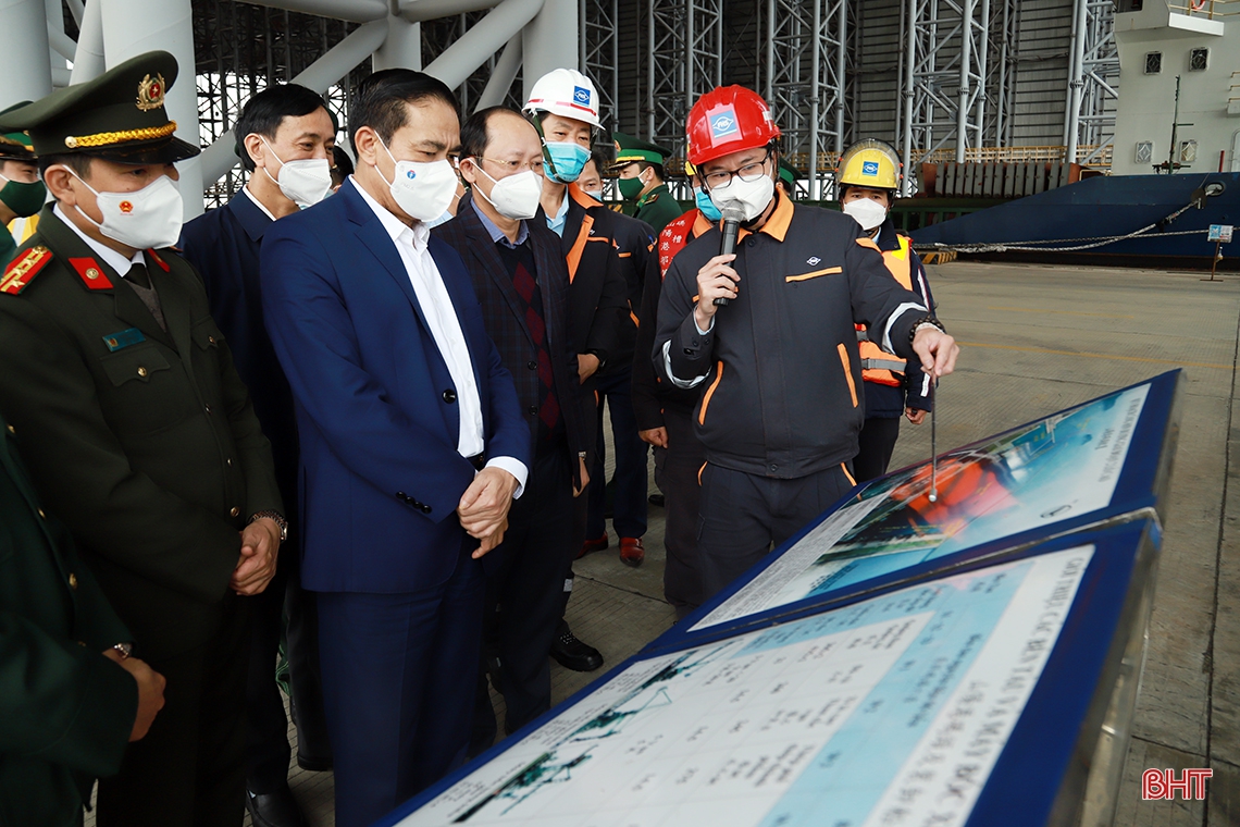 Chủ tịch UBND tỉnh Hà Tĩnh kiểm tra một số dự án trọng điểm tại KKT Vũng Áng