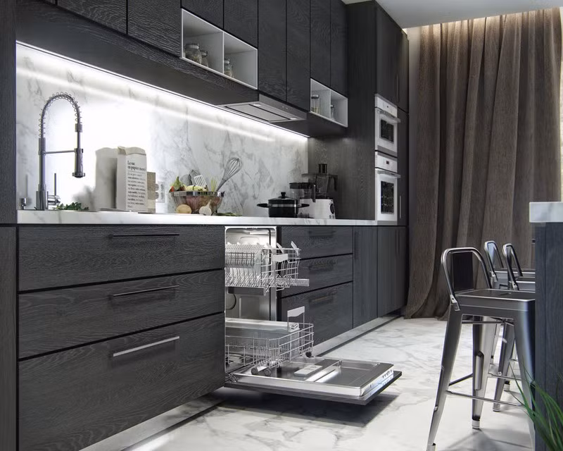 Căn hộ đẹp nổi bật với bức tường bằng cây xanh