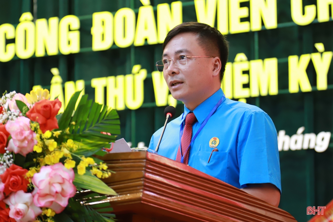 Đồng chí Hà Văn Oanh tái cử Chủ tịch Công đoàn Viên chức tỉnh Hà Tĩnh nhiệm kỳ 2023 - 2028