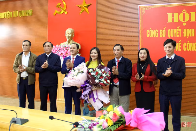 Phó trưởng ban Tuyên giáo Tỉnh ủy Hà Tĩnh làm Bí thư Huyện ủy Vũ Quang