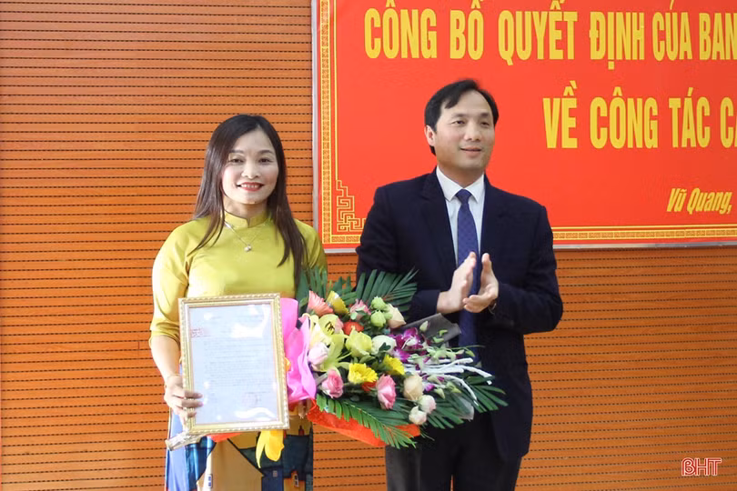Phó trưởng ban Tuyên giáo Tỉnh ủy Hà Tĩnh làm Bí thư Huyện ủy Vũ Quang