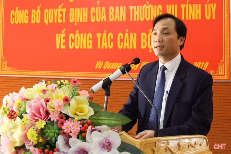 Phó trưởng ban Tuyên giáo Tỉnh ủy Hà Tĩnh làm Bí thư Huyện ủy Vũ Quang