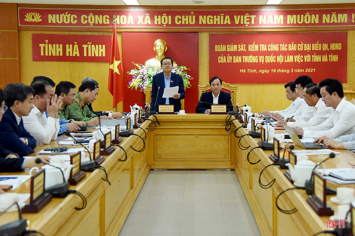 Công tác chuẩn bị bầu cử tại Hà Tĩnh bám sát kế hoạch, đảm bảo yêu cầu của Hội đồng bầu cử Quốc gia