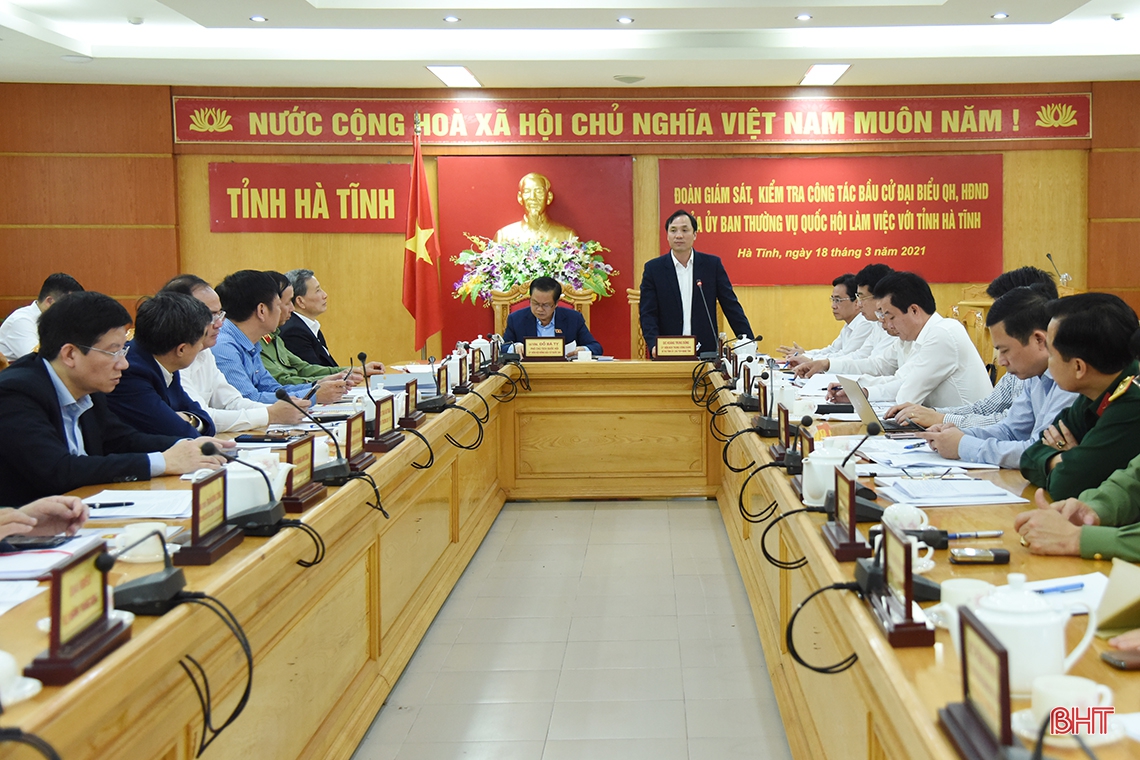 Công tác chuẩn bị bầu cử tại Hà Tĩnh bám sát kế hoạch, đảm bảo yêu cầu của Hội đồng bầu cử Quốc gia
