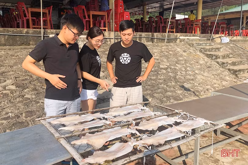 Ngày nhộn nhịp với biển Thiên Cầm