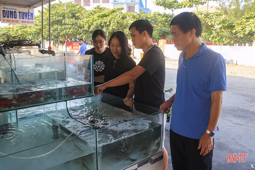 Ngày nhộn nhịp với biển Thiên Cầm