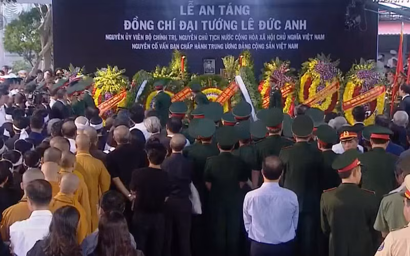Cử hành lễ viếng, lễ truy điệu, lễ an táng nguyên Chủ tịch nước Lê Đức Anh