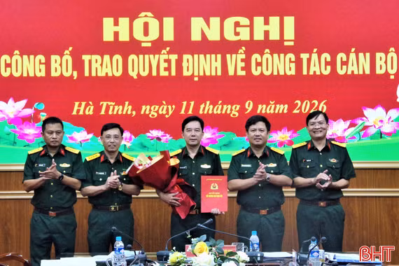 Bộ CHQS tỉnh Hà Tĩnh có tân Phó Chỉ huy trưởng 