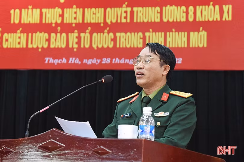 Thạch Hà khen thưởng 32 tập thể, cá nhân trong thực hiện chiến lược bảo vệ Tổ quốc trong tình hình mới