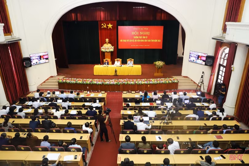 Kết luận của Thường trực Tỉnh ủy tại hội nghị đối thoại với cán bộ, hội viên nông dân Hà Tĩnh