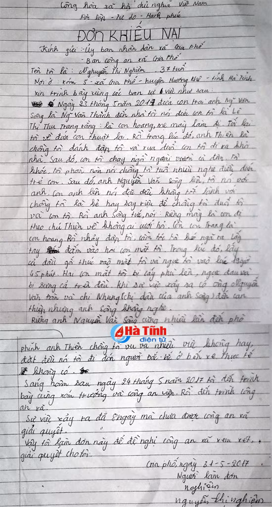 dieu tra vu nguoi phu nu bi chong va hang xom danh bam mat
