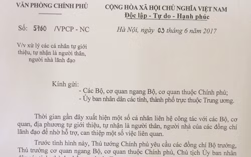 xu nghiem ca nhan nhan la nguoi nha nguoi than lanh dao