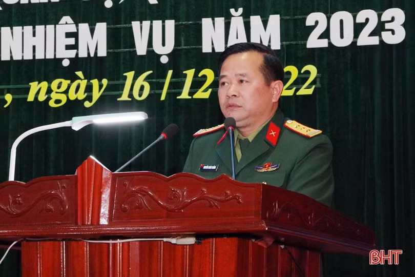 Bộ CHQS Hà Tĩnh hội nghị quân chính, phát động thi đua thực hiện nhiệm vụ năm 2023