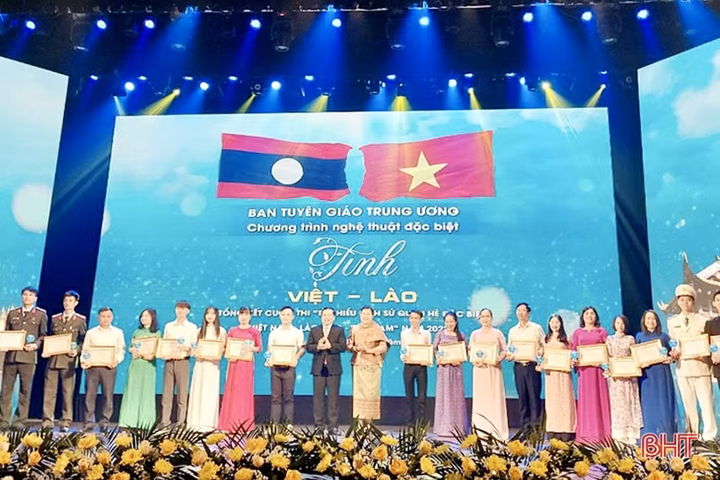 Hà Tĩnh đạt thành tích xuất sắc tại Cuộc thi “Tìm hiểu lịch sử quan hệ đặc biệt Việt Nam - Lào, Lào - Việt Nam”