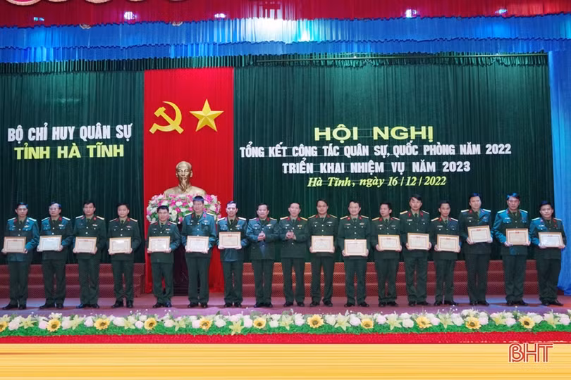 Bộ CHQS Hà Tĩnh hội nghị quân chính, phát động thi đua thực hiện nhiệm vụ năm 2023