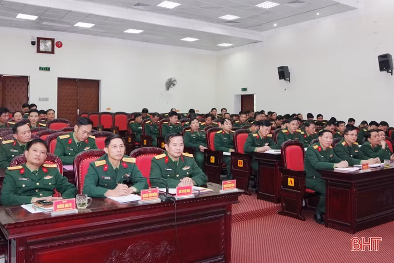 Bộ CHQS Hà Tĩnh hội nghị quân chính, phát động thi đua thực hiện nhiệm vụ năm 2023