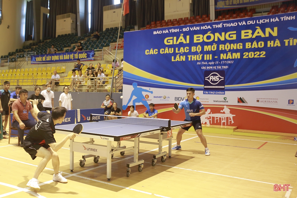 Giải Bóng bàn các CLB mở rộng Báo Hà Tĩnh năm 2022 thành công tốt đẹp