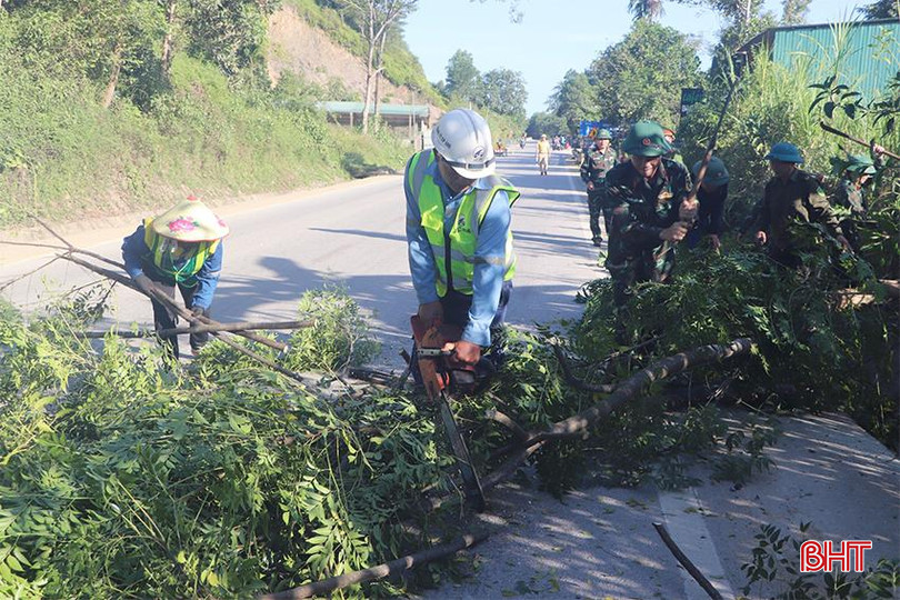 Sau khi được chỉnh trang, đường mòn Hồ Chí Minh đoạn qua xã Quang Thọ đã đảm bảo đường thông hè thoáng, mở rộng tầm nhìn, góp phần giảm thiểu tai nạn giao thông trên địa bàn huyện.