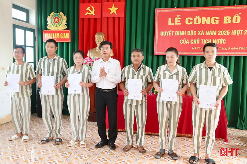 Những phạm nhân được đặc xá lần này đều là những người có kết quả cải tạo, chấp hành tốt các nội quy, quy định của trại tạm giam.
