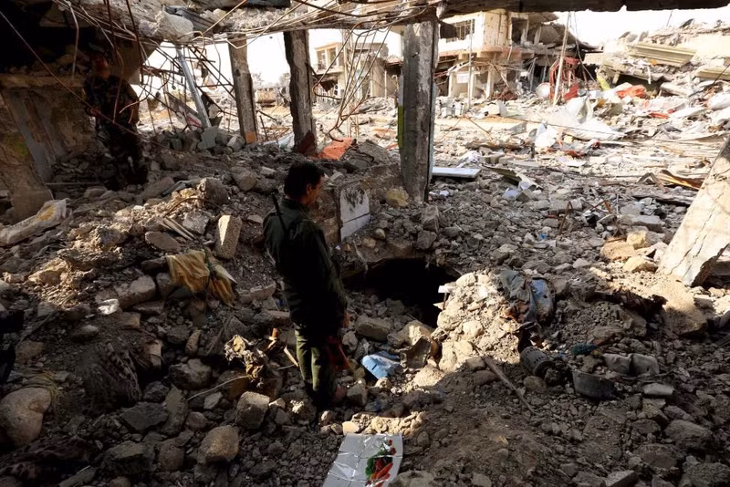 photo muon kieu duong ham bi mat cua is o iraq