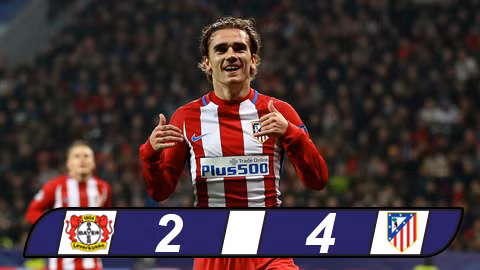 griezmann lap ky luc giup atletico dat mot chan vao tu ket