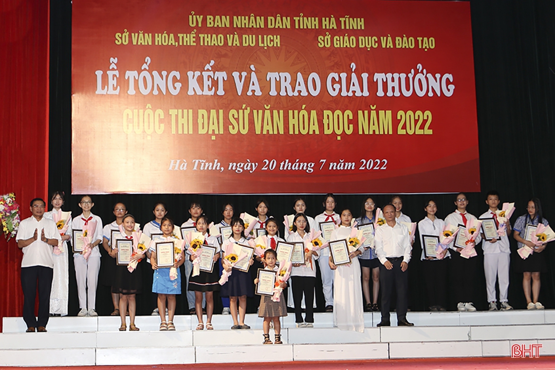 57 gương mặt xuất sắc đạt giải Cuộc thi Đại sứ văn hóa đọc cấp tỉnh Hà Tĩnh