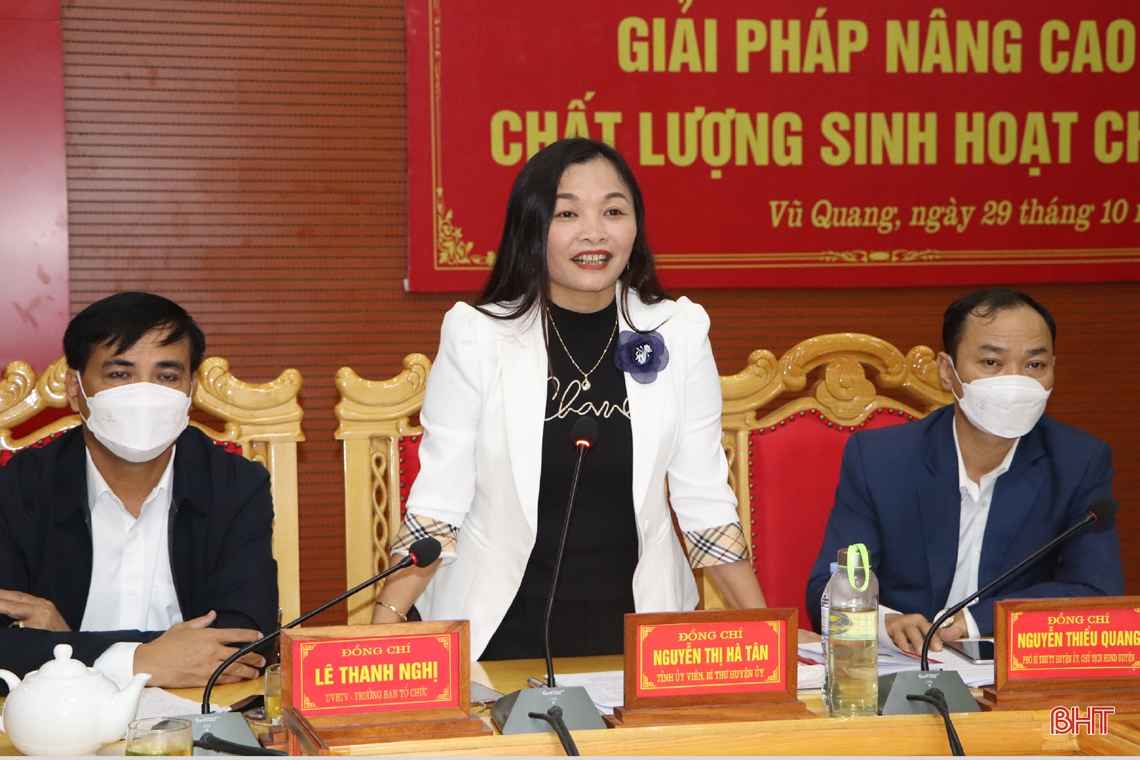 Vũ Quang cần tiếp tục nâng cao chất lượng sinh hoạt chi bộ, quan tâm phát triển đảng viên