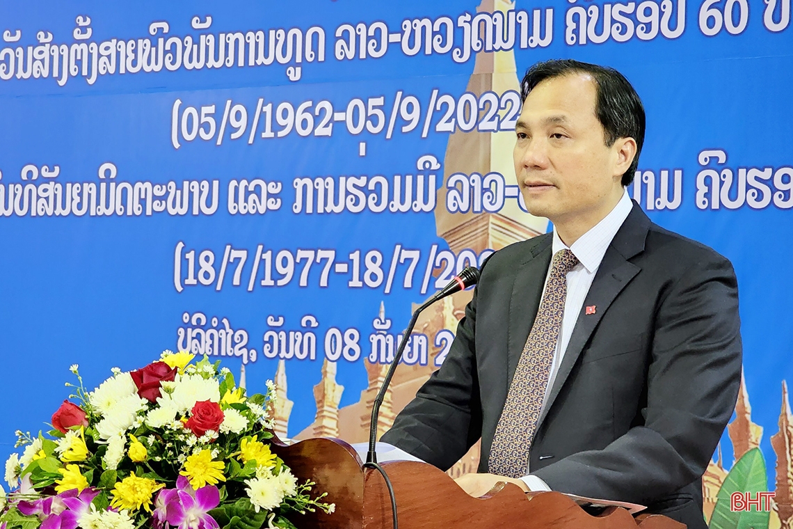 Tỉnh Bolikhămxay tổ chức trọng thể Lễ kỷ niệm 60 năm ngày thiết lập quan hệ ngoại giao Việt Nam - Lào