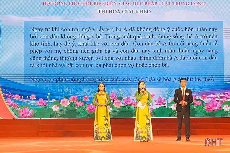 Mang tình đất, tình người Hà Tĩnh đến với Hội thi Hòa giải viên giỏi toàn quốc