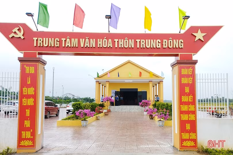 Cẩm Xuyên có thêm 7 thôn đạt chuẩn khu dân cư nông thôn mới kiểu mẫu