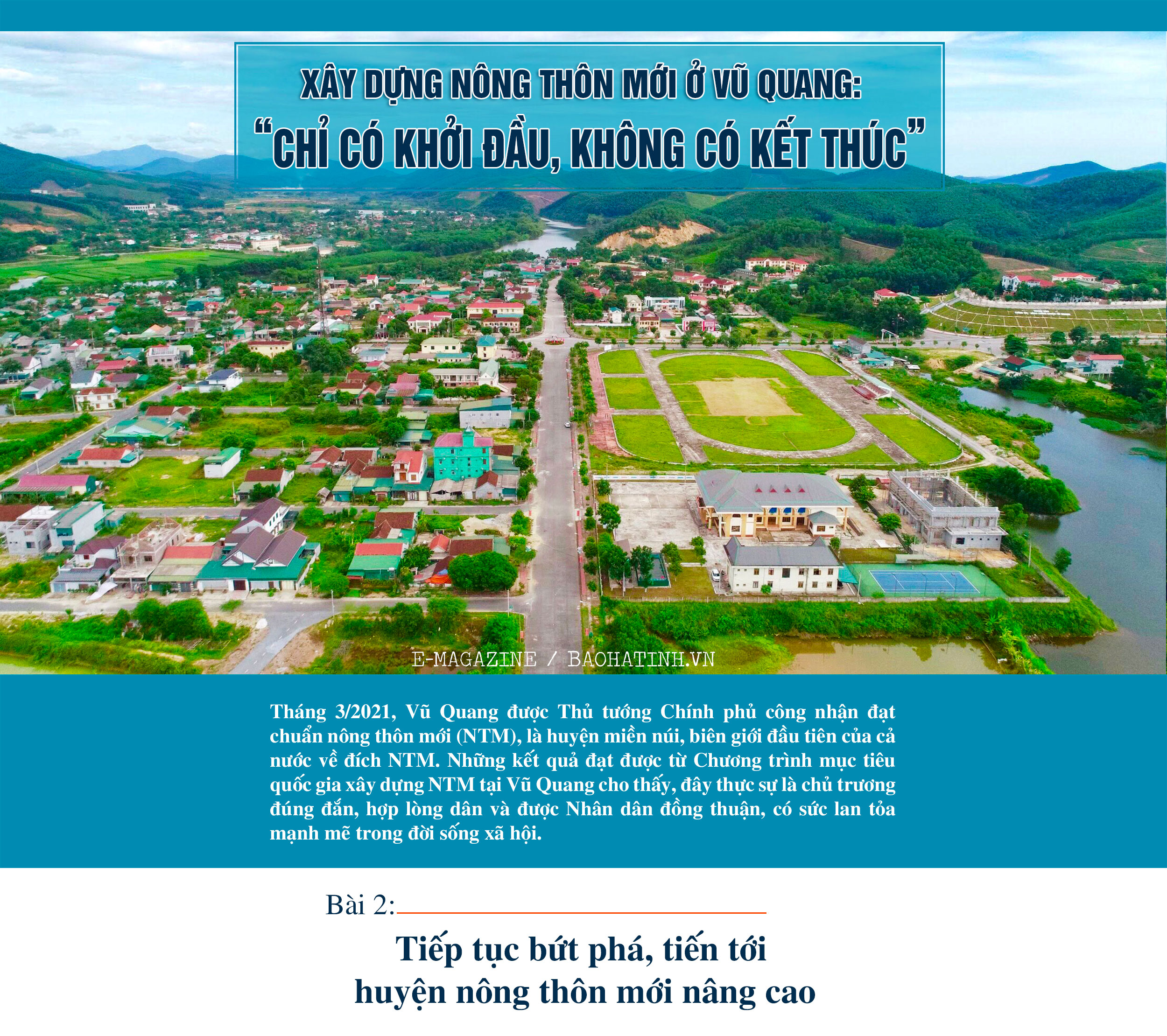 Xây dựng nông thôn mới ở Vũ Quang - “chỉ có khởi đầu, không có kết thúc” (bài 2): Tiếp tục bứt phá, tiến tới huyện nông thôn mới nâng cao