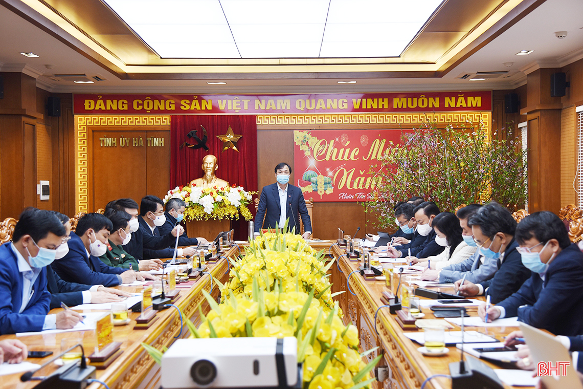Bí thư Tỉnh ủy Hà Tĩnh: Tập trung cao thực hiện các nhiệm vụ trước, trong và sau Tết nguyên đán