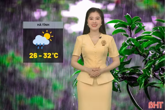 Dự báo thời tiết Hà Tĩnh ngày 30/8: Có mưa rào và dông rải rác